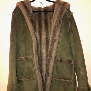 Reversible Faux Fur/Suede Jacket (L)